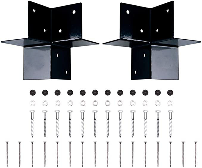 Sturdy and Durable Post Wood 3-way Corner Bracket for Pergola