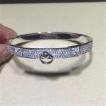 full diamonds bracelet 18kt gold with white gold or yellow gold