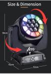19x15w RGBW 4in1 Bee Eye KTV Nightclub Moving Head Disco Stage Light DJ Bar