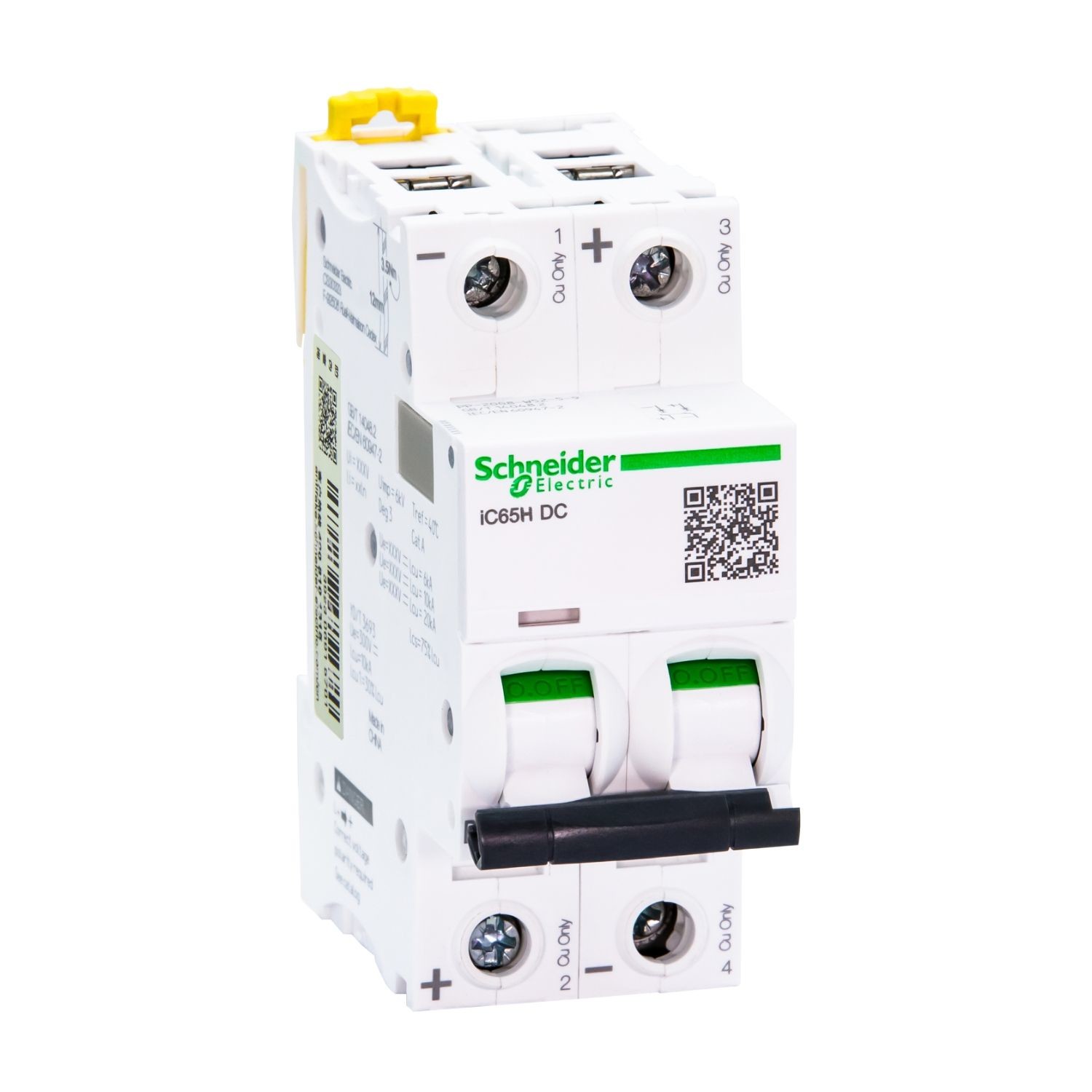 Schneider contactor Acti9 iC65 series DC MCB C Cure 20ka iC65L DC 1P 2P 3P 4P 1A 2A 3A 4A 6A 8