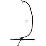 Outdoor Hanging Macrame Hammock Chair with 450LBS Capacity Steel Stand