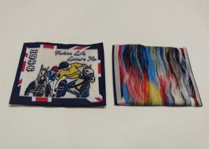 Quality Custom Damask Woven Labels Fashion Woven Garment Tags Fabric Labels With Own Logo wholesale