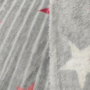 Quality Polyester Flannel Fleece Fabric Knitted 280 - 300GSM Anti Static wholesale