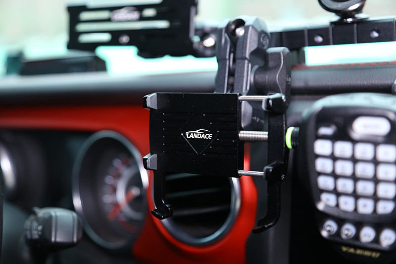 Aluminum Alloy Black Center Console Dashboard Phone Holder Mount for 4*4 Jeep Wrangler Modification Accessory
