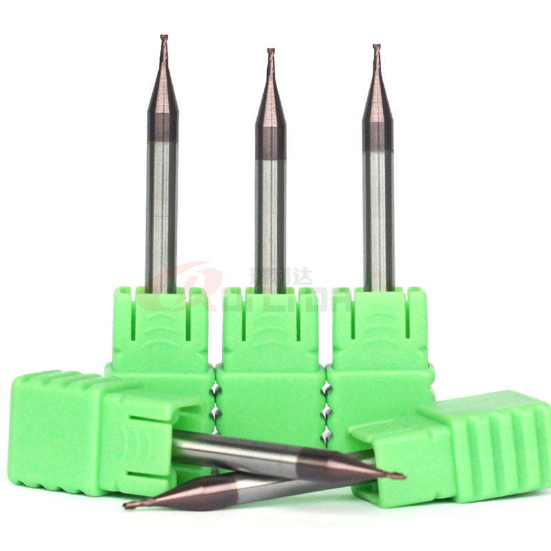1mm 1/25" 1/8" 1/16" 2 Flute End Mill Stainless Steel Tungsten Carbide Milling Bits For Jewelry