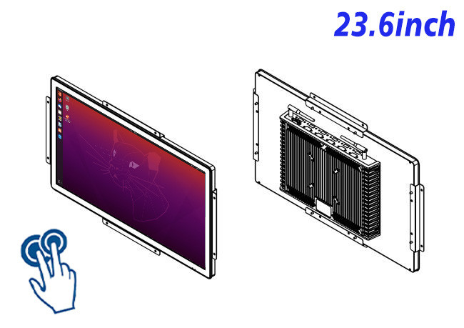 23.6-Inch Linux Touch Panel for Automation Systems and Digital Signage