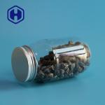 Clear Round Sweet Salt Nuts Leak Proof Plastic Jar 400ml 125mm Height