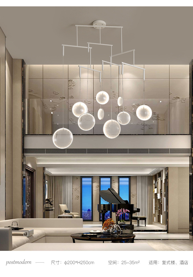 Art Decor Nordic Designer Convex Lens Glass Led Pendant Lights(WH-GP-88)