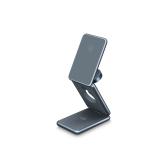 Foldable Magnetic Metal Wireless Charging Aluminum Alloy 3 In 1 Portable