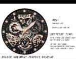 KINYUED new design automatic watch movement stainless steel mechanical watch