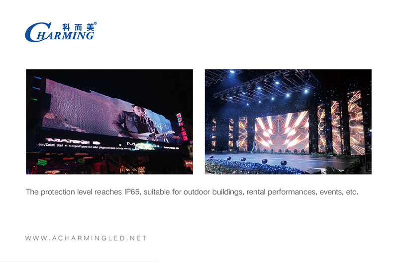 Multipurpose 32x16 Flexible LED Screen , Windproof Bendable LED Display