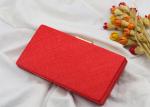 Handmade Rectangle Shape Evening Clutch Bags , Party Fashion Small Clutch Purse