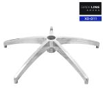 Black Durable Metal Office Chair Base Replacement Aluminum Alloy Customized