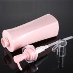 Wholesale 350ml 500ml Luxury Pink Square Airless Refillable Shower Gel Empty