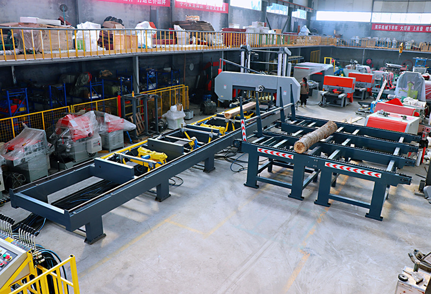 Horizontal Hydraulic Automatic Wood Saw Machines Bandsaw Sawmill Band Saw