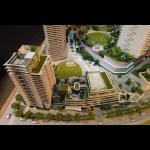 Laser Cut Architectural Landscape Model 1/300 Vancouver Oakridge West Bank