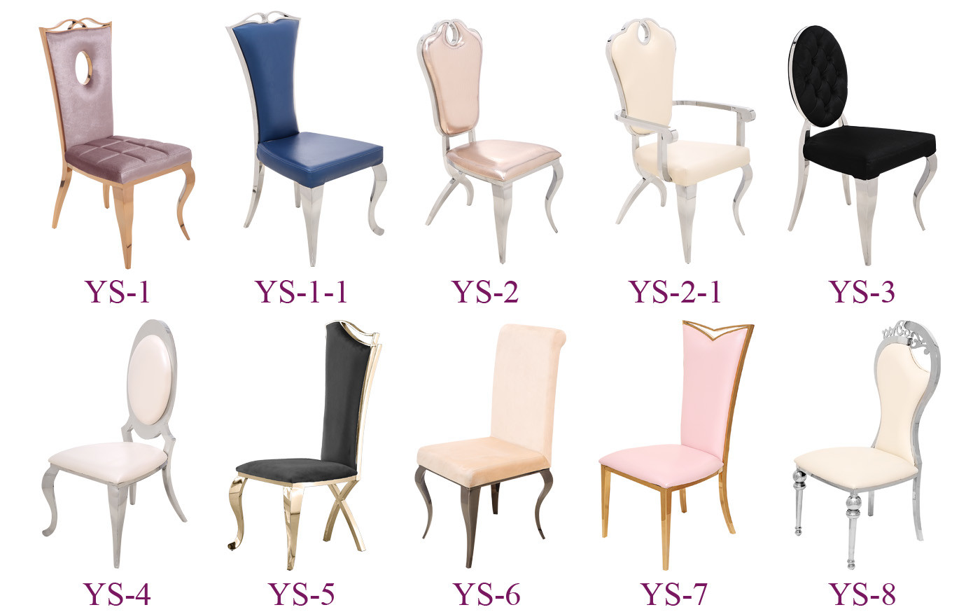 Stainless Steel Wedding Chairs For Event Party in Chinese Factory (YS-10)