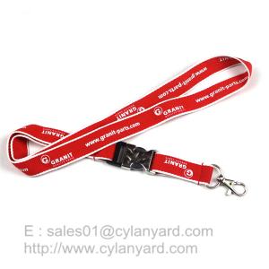 Quality Woven Frame Polyester Lanyard with Metal Detachable Buckle, Woven Framed Ribbons wholesale