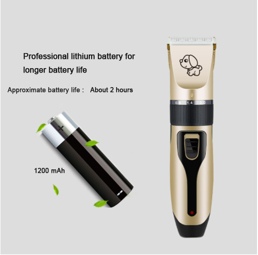 Rechargeable Pet Grooming Tool Noiseless Dog Hair Trimmer Clippers