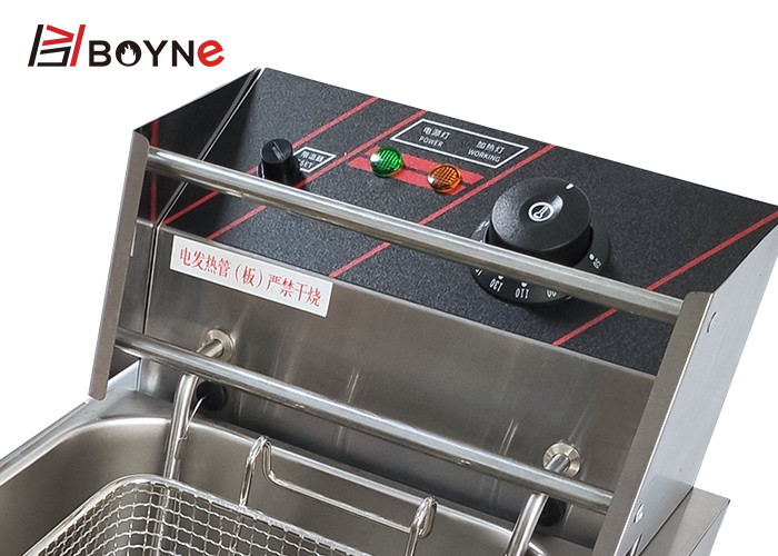 8 Liter Electric Single Tank Table Top Deep Fryer For Restaurant