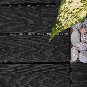 Quality Customized Wood Deck Tiles Impact Resistant Outdoor Interlocking Wood Tiles wholesale