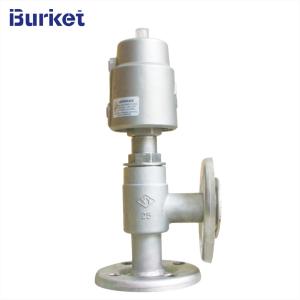 Quality Pneumatic Stainless Steel Sanitary flange Right Angle Seat Valve With Stainless Steel Actuator wholesale