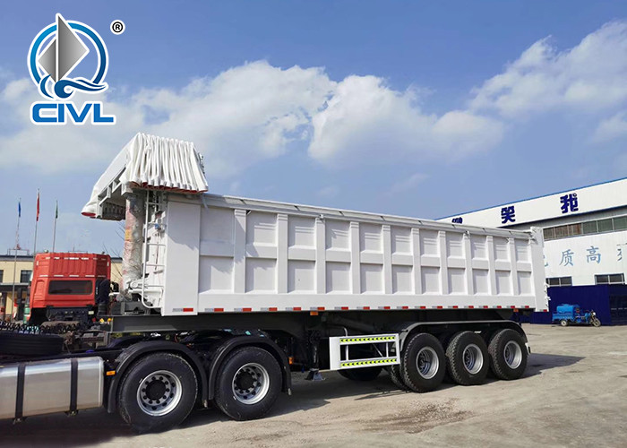 3 Axles 50T 40 Feet High Quality Side Tipper Trailer /Tipping Semi Trailer Used To Carry Goods Cargo Box Trailer