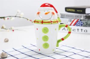 Quality Round Holiday 301CC 10 Ounce Christmas Ceramic Mugs wholesale