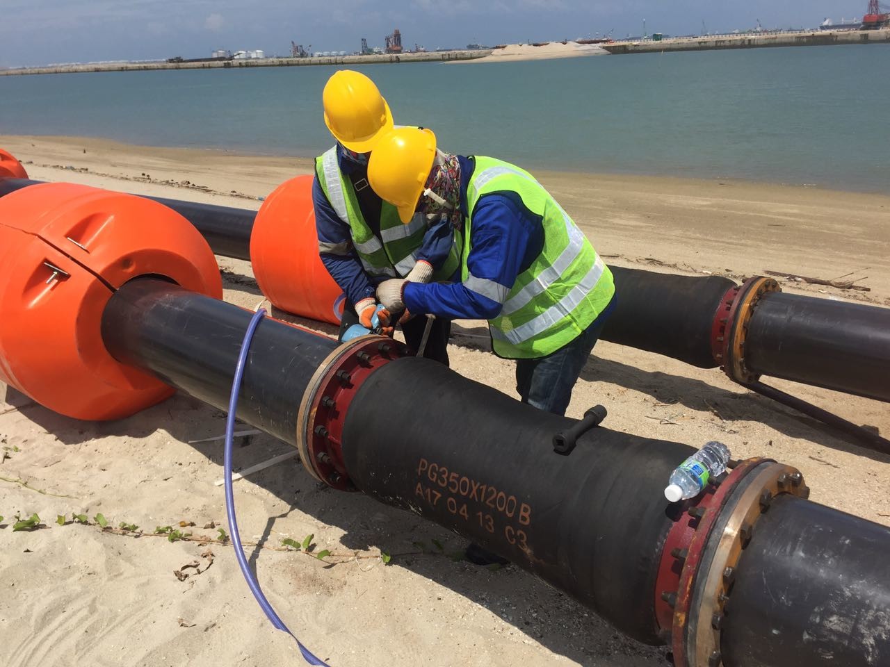 DN300 Round UHMWPE Dredging Pipe 20 - 610mm Outer Diameter
