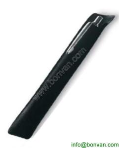 Quality velvet bag metal pen, metal pen with velvet flocking bag wholesale
