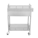 Long Lasting Hospital Stainless Steel Trolley Customized Surgical Case Cart