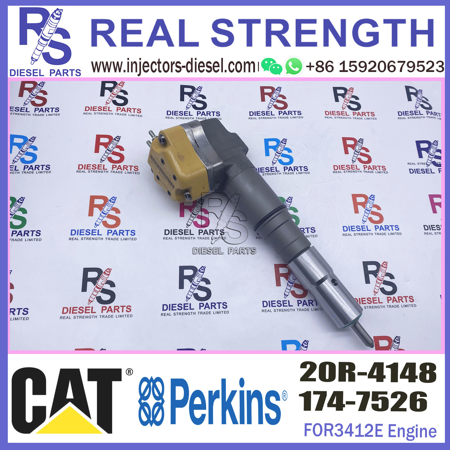 Diesel pump nozzle assembly common rail injector 20R-4148 for diesel engine