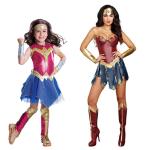 Wonder Woman Adult Kids Cosplay Costume for Halloween Superhero TV Movie Gender