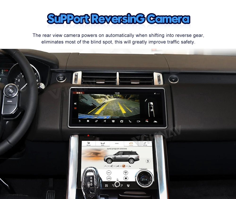 Android Stereo Car Radio For Land Rover Range Rover Sport L494 2013-2017 Touch Screen GPS Navigation Multimedia Player