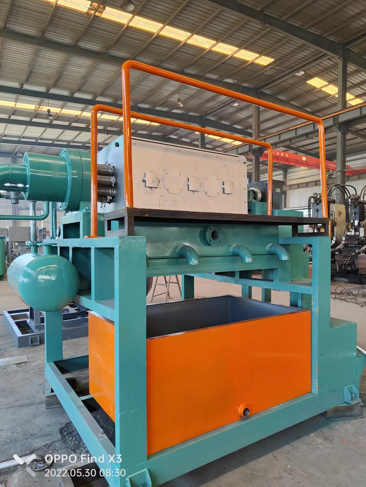 2 Colors Paper Pulp Molding Rotary Egg Tray Machine 150kg/H Waste Paper Consumption
