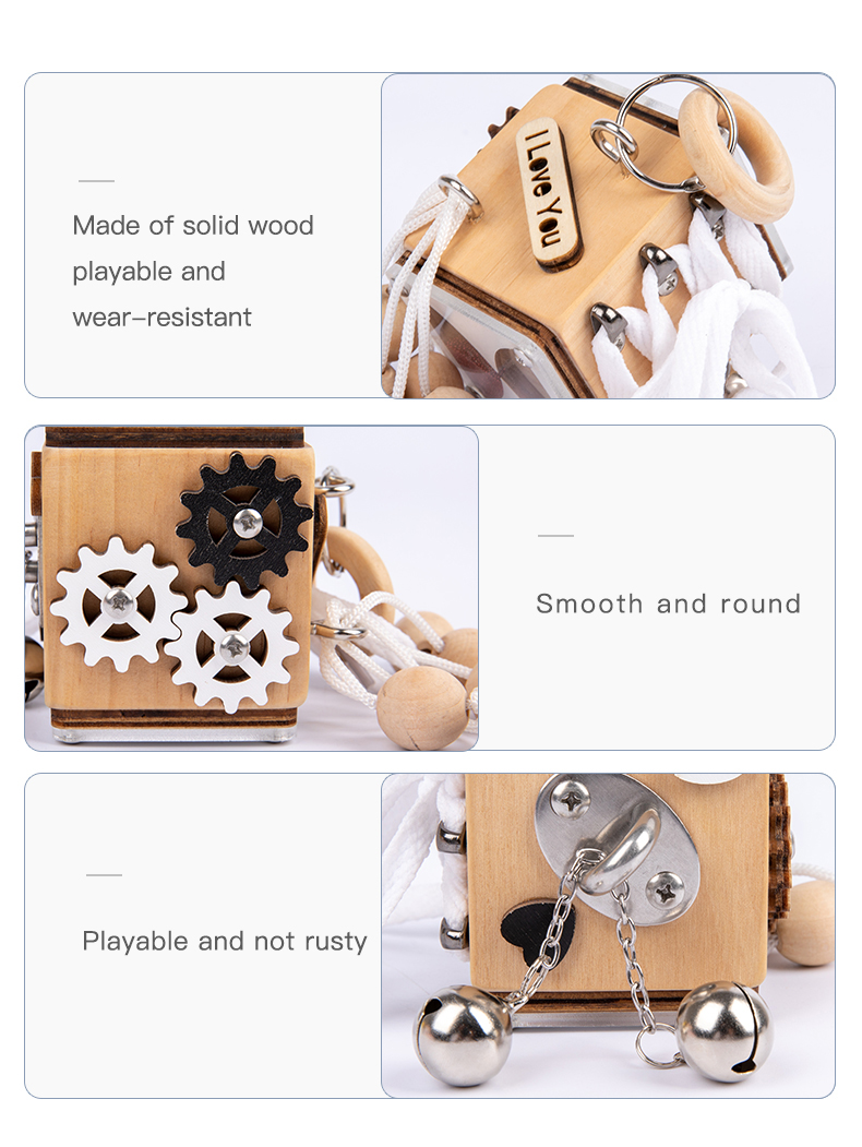 Wooden Montessori Enlightenment Baby Developmental Toys Busy Fast