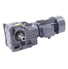 High Torque Inline Motor Gearbox Helical Bevel Speed Reducer