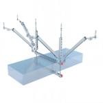 ISO9001 Earthquake Seismic Brace Bracket Galvanized Seismic Brace For Corrosion