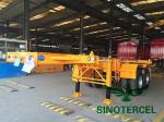 Skeletal Type Container Semi Trailer 60T 40 Ft Flatbed Semi Trailer