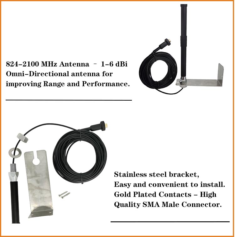698-960MHz Outdoor 4G LTE Antenna 4-7dbi Wifi Antenna High Performance