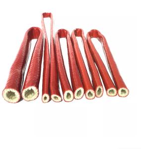 Quality Fire Resistance Heat Resistant Sleeve Fiberglass Silicone Rubber Coated Fire Sleeve wholesale