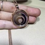 Chopard diamonds of happy spirit necklace 18kt gold with yellow gold