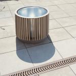 Wearproof EN840 Certificate Wooden Flower Pots With Liner