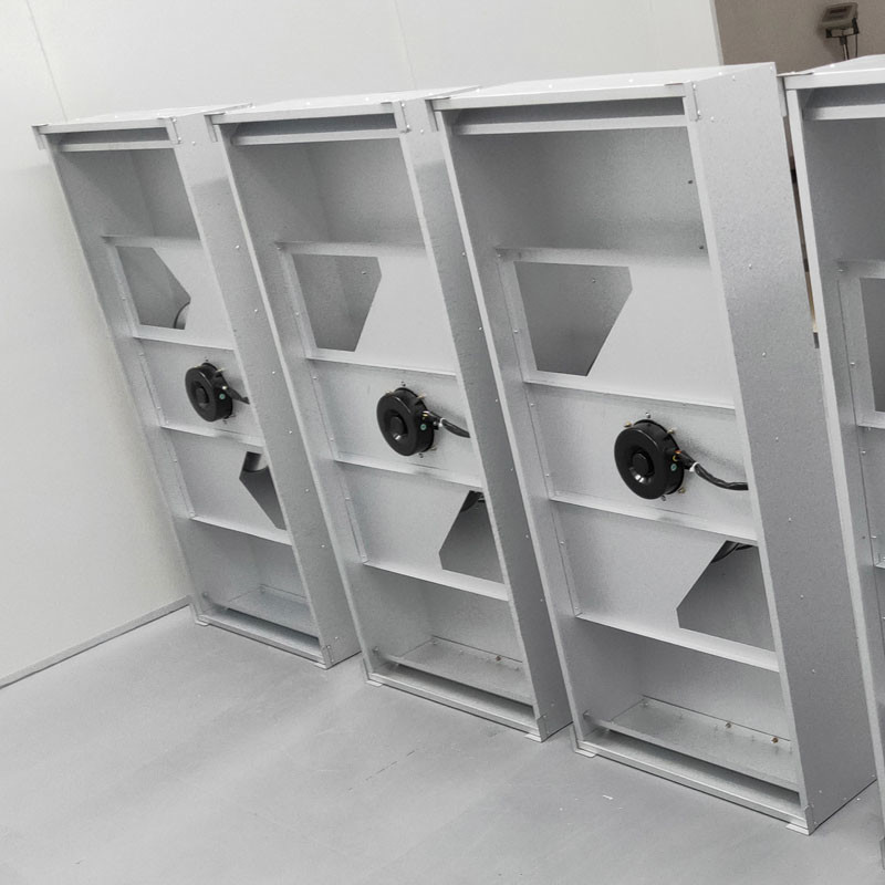 Galvanized Aluminum HEPA Fan Filter Unit 1175x575mm For Clean Booth