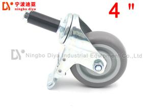 Quality Heavy Duty TPR Solid Caster Wheels , 3/4 Inch Stem Caster Wheels wholesale