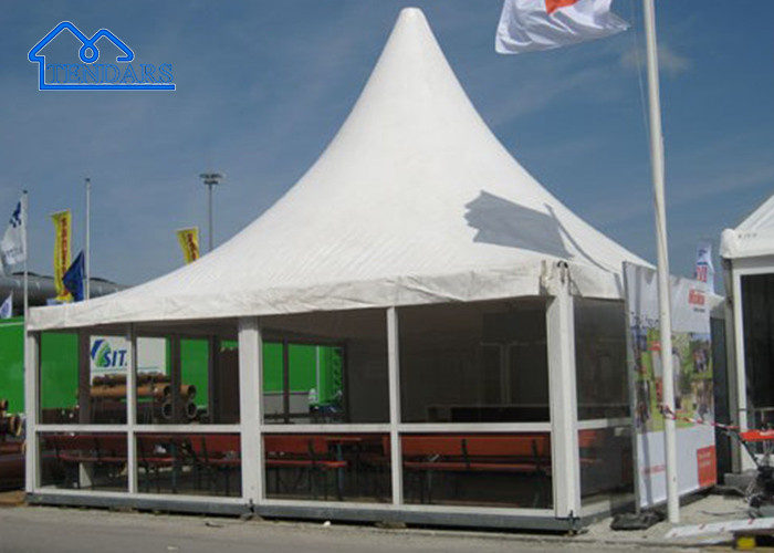 White PVC Aluminum Frame Large Party High Peak Frame Pagoda Tent For Wedding, Party, Event And So On