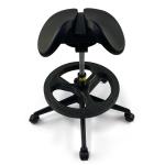 Anti Static Black PU Leather Chair Customized Logo Office Lab Chairs With Wheels
