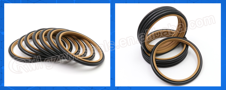 Construction Equipment Hydraulic Buffer Ring HBTS PTFE NBR