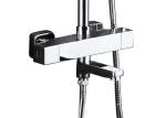 Waterproof Bathroom Shower Panels Faucet Chrome Cube Shower Head Wall Mount