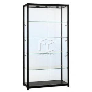 Quality 2000mm High Aluminum Display Showcase 8mm Tempered Glass Store Display Showcase wholesale